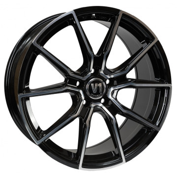 9x20 ET42 - LK5/112 ML66.6 V1 Wheels V1 schwarz hochglanzpoliert