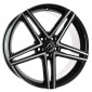 9.5x19 ET45 - LK5/112 ML66.6 Damina Performance DM04 black polished