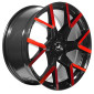 9x20 ET40 - LK5/112 ML73.1 Barracuda Tzunamee EVO black gloss flashred