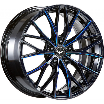 8.5x18 ET42 - LK5/120 ML72.6 Barracuda Project 3.0 black gloss flashblue
