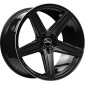 9x21 ET28 - LK5/112 ML75 GMP MK1 Concave shiny black diamond lip