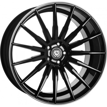 10x22 ET45 - LK5/112 ML66.5 ArtForm AF-401 black rim polished