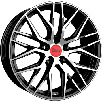 8.5x19 ET40 - LK5/114.3 ML72.6 MAM RS4 black front polish