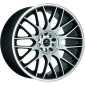 8x18 ET8 - LK4/108 ML73.1 Barracuda Karizzma mattblack-polished / Color Trim weiss
