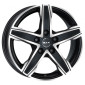 7.5x17 ET55 - LK5/118 ML71.1 Mak King 5 ice black