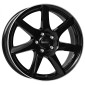 7x17 ET44 - LK5/115 ML70.2 Dezent TW black polished lip