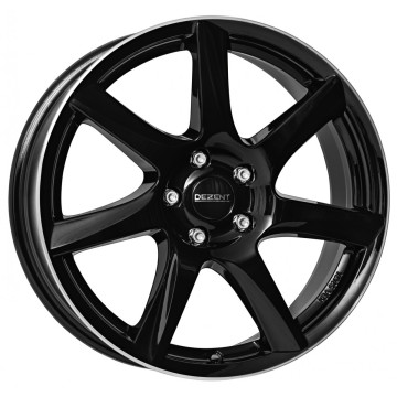 6.5x16 ET46 - LK4/108 ML70.1 Dezent TW black polished lip