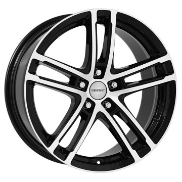 6.5x16 ET22 - LK5/112 ML66.6 Dezent TZ-C black polished