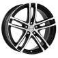 6.5x16 ET22 - LK5/112 ML66.6 Dezent TZ-C black polished