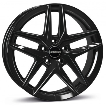 7.5x17 ET40 - LK5/112 ML66.5 Borbet Z black glossy