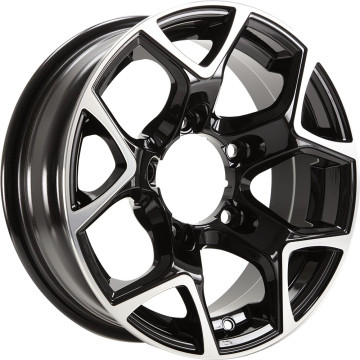 5.5x15 ET5 - LK5/139.7 ML108 GMP SJ15 black polished