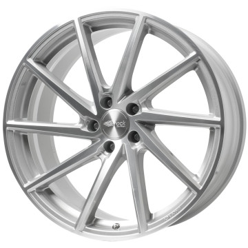 8.5x19 ET20 - LK5/112 ML66.6 Brock B37 kristallsilber front-poliert