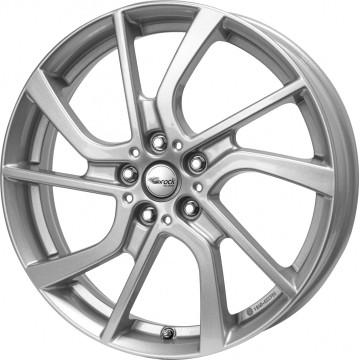 5x19 ET28 - LK5/112 ML66.7 Brock EB1 kristallsilber lackiert