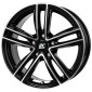 6.5x16 ET40 - LK5/100 ML57.1 RC-Design RC27 schwarz front-poliert