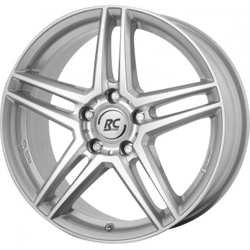 8x18 ET43 - LK5/112 ML66.6 RC-Design RCD17 kristallsilber lackiert