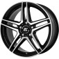 6.5x16 ET38 - LK5/112 ML66.6 RC-Design RCD17 schwarz front-poliert