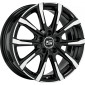 7x17 ET51 - LK5/100 ML57.06 MSW MSW 79 gloss black full polished