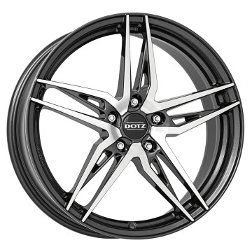 7.5x19 ET51 - LK5/112 ML57.1 Dotz Interlagos gunmetal polished