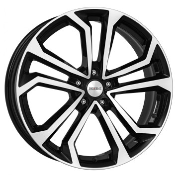 7.5x17 ET52 - LK5/112 ML66.6 Dezent TA black polished
