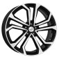 6.5x16 ET22 - LK5/112 ML66.6 Dezent TA black polished