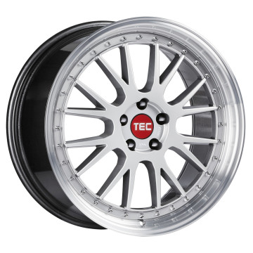 10x20 ET45 - LK5/120 ML72.6 TEC Speedwheels GT EVO hyper-silber-hornpoliert