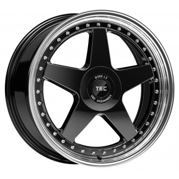 8.5x19 ET40 - LK5/120 ML72.6 TEC Speedwheels GT EVO-R schwarz-glanz-hornpoliert
