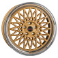 8x18 ET45 - LK5/112 ML66.5 Borbet B gold rim polished