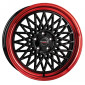 8.5x19 ET45 - LK5/112 ML66.5 Borbet B black rim red