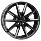 8x18 ET40 - LK5/112 ML66.6 Borbet LX18 black matt silver spoke rim