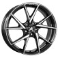 8.5x19 ET40 - LK5/112 ML70.1 Alutec ADX.01 diamant-schwarz frontpoliert