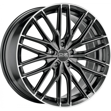 10.5x20 ET35 - LK5/112 ML75 OZ Gran Turismo HLT star graphite diamond lip