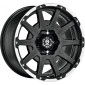 7.5x17 ET24 - LK6/139.7 ML106.1 Sparco Dakar matt black lip polished + rivets