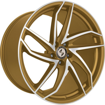 8.5x20 ET45 - LK5/112 ML66.55 Etabeta Heron gold matt full polished