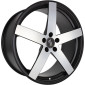 8.5x19 ET35 - LK5/112 ML78.1 Etabeta Uros S black matt full polished