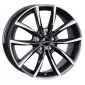 9x19 ET37 - LK5/108 ML63.3 Autec Typ AS - Astana schwarz poliert