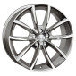 9x21 ET45 - LK5/114.3 ML70 Autec Typ AS - Astana titansilber poliert
