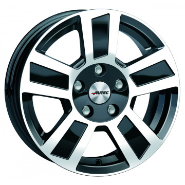 6x14 ET30 - LK5/112 ML66.6 Autec Typ TG - Tigris schwarz poliert