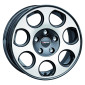 6x15 ET30 - LK4/100 ML66.6 Autec Typ YN - Yuna graphit poliert