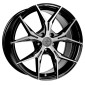 8x18 ET35 - LK5/120 ML72.6 Keskin KT19 Angel black front polish