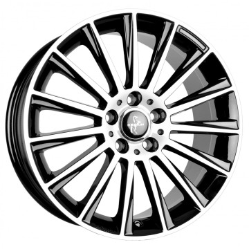 7x17 ET48 - LK5/108 ML72.6 Keskin KT18 Turbo black front polish