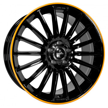 8.5x19 ET30 - LK5/112 ML66.6 Keskin KT15 Speed black lip orange