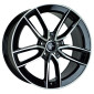 7.5x17 ET45 - LK5/108 ML72.6 Keskin KT21 Elegant black front polish