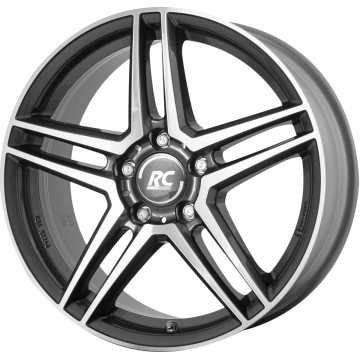 6.5x16 ET44 - LK5/112 ML66.6 RC-Design RCD17 himalaya-grey front-poliert