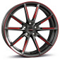 8.5x20 ET45 - LK5/112 ML57.1 Borbet LX graphite spoke rim red polished