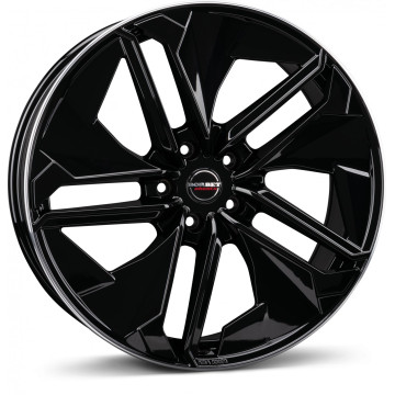 9x21 ET45 - LK5/120 ML72.5 Borbet TX black rim polished glossy