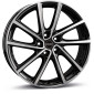 7x19 ET43 - LK5/112 ML57.06 Borbet V black polished glossy
