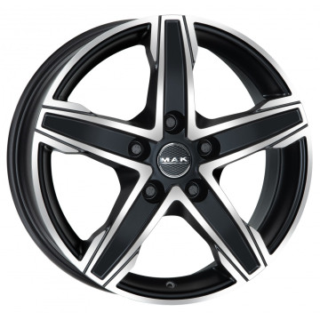 6.5x16 ET55 - LK5/130 ML78.1 Mak King 5 ice black
