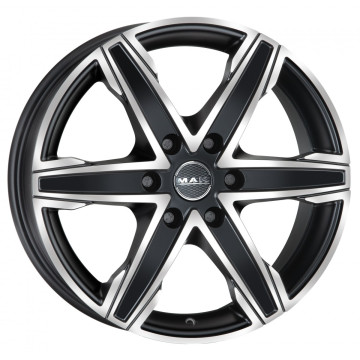 6.5x16 ET20 - LK6/139.7 ML106.1 Mak King 6 ice black
