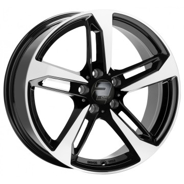 8x18 ET30 - LK5/112 ML66.6 2DRV WH36 schwarz hochglanzpoliert