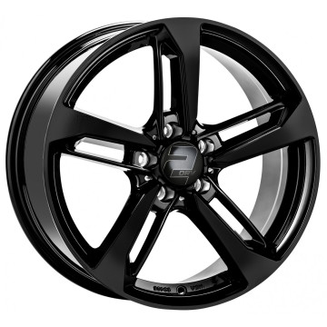 8.5x19 ET40 - LK5/112 ML66.6 2DRV WH36 schwarz glänzend lackiert
